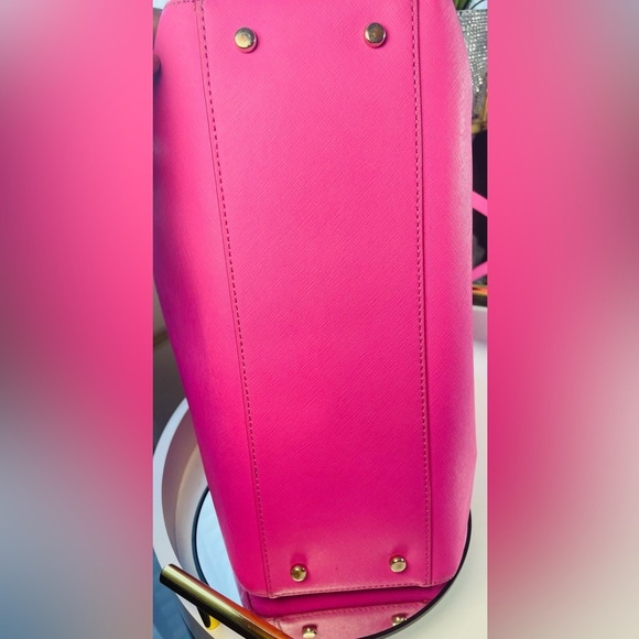 “Host Pick”KATE SPADE Cape Drive Hallie Tulip Pink/Bright Papaya Tote - Picture 9 of 11